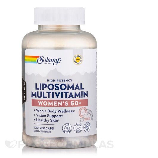 Основне фото товара Liposomal Multivitamin Women's, Вітаміни для жінок 50+, 120 