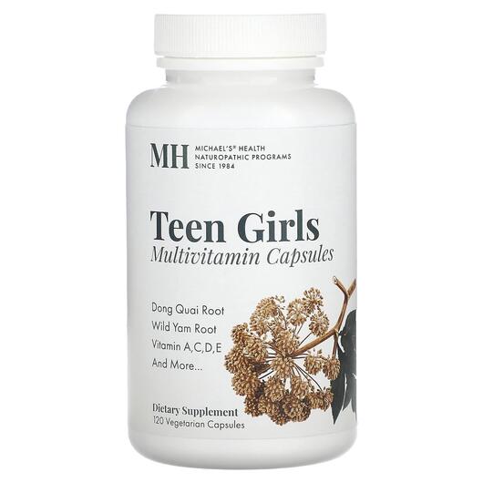 Основне фото товара MH, Teen Girls Multivitamin, Вітаміни для підлітків, 120 капсул