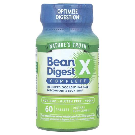 Основне фото товара Nature's Truth, Bean Digest X Complete, Ферменти, 60 таблето