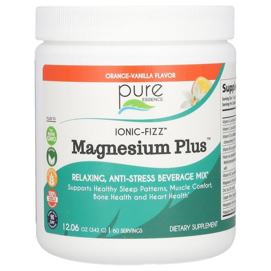 Основне фото товара Pure Essence, Ionic-Fizz Magnesium Vanilla, Магній, 342 г