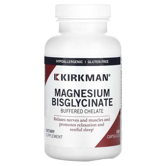 Основне фото товара Magnesium Glycinate Buffered Chelate, Гліцинат магнію, 180 капсул