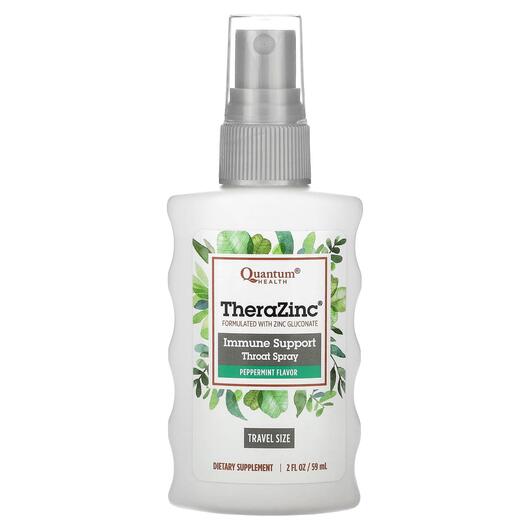 Основне фото товара TheraZinc Immune Support Throat Spray Peppermint, Цинк, 59 мл