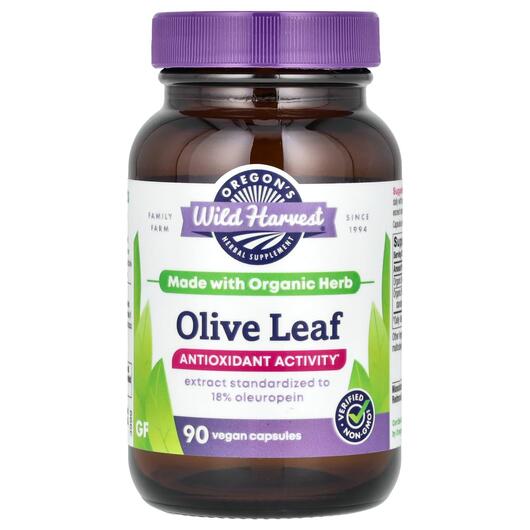 Основне фото товара Oregon's Wild Harvest, Olive Leaf, Листя оливи, 90 капсул