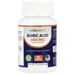 Boric Acid 600 mg, Борна кислота, 60 Vaginal Suppositories
