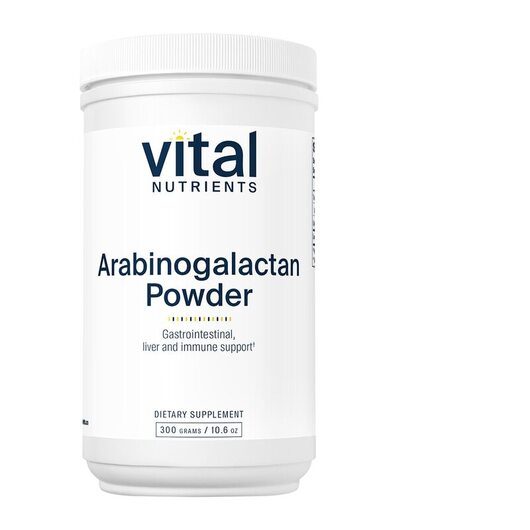 Основне фото товара Vital Nutrients, Arabinogalactan Powder, Модрина, 300 г