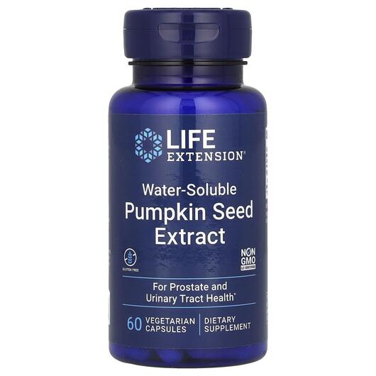 Основне фото товара Pumpkin Seed Extract, Екстракт насіння гарбуза, 60 капсул