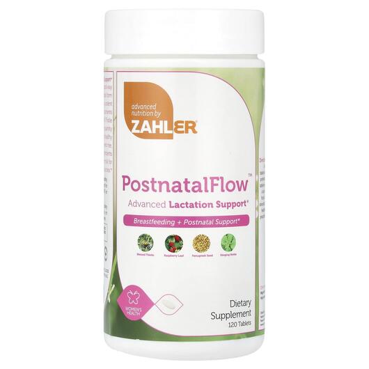 Основне фото товара Zahler, Postnatal Flow, Вітаміни для годуючих, 120 таблеток