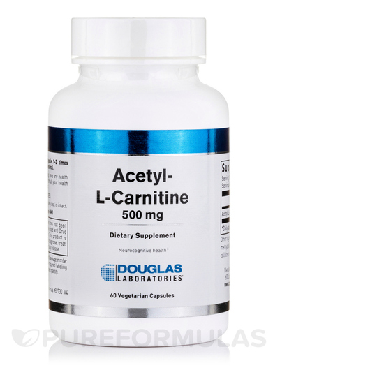 Основне фото товара Acetyl L-Carnitine 500 mg, L-Карнітин, 60 капсул