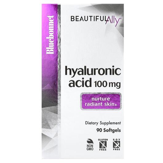 Основне фото товара Beautiful Ally Hyaluronic Acid 100, Гіалуронова кислота, 90 капсу