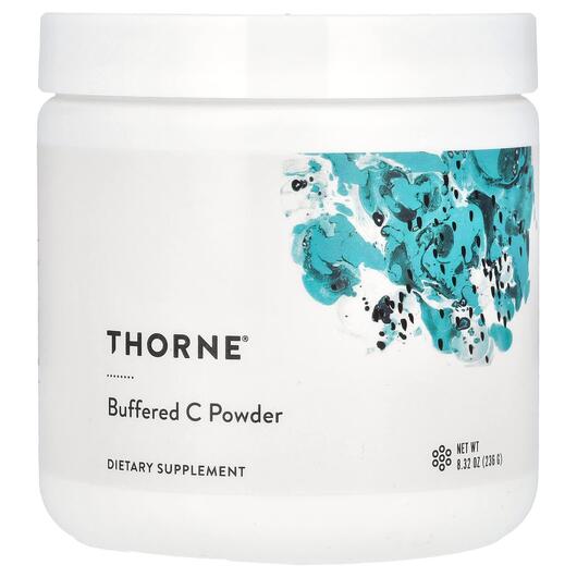Основне фото товара Thorne, Buffered C Powder, Вітамін C, 231 г