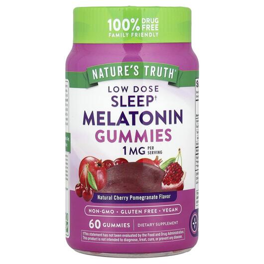 Основне фото товара Nature's Truth, Melatonin 1 mg Gummies, Мелатонін, 60 цукеро