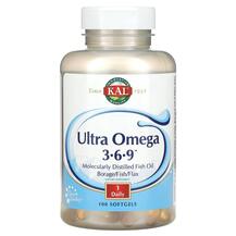 Ultra Omega 3-6-9 Омега 3 6 9 KAL 100 капсул
