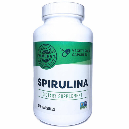 Основне фото товара Vimergy, Spirulina, Спіруліна, 180 капсул