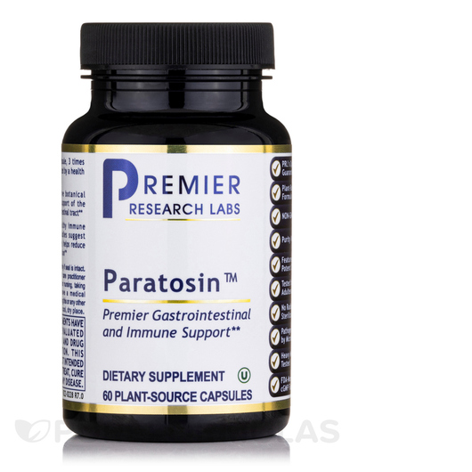 Основне фото товара Premier Research Labs, Paratosin, Засіб від паразитів, 60 капсул