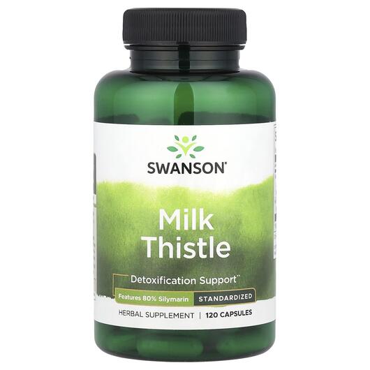 Основне фото товара Swanson, Milk Thistle, Розторопша, 120 капсул