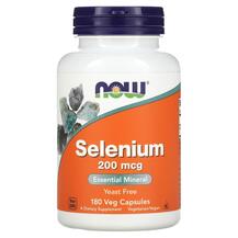 Селен 200 мкг Selenium 200 mcg NOW 180 капсул