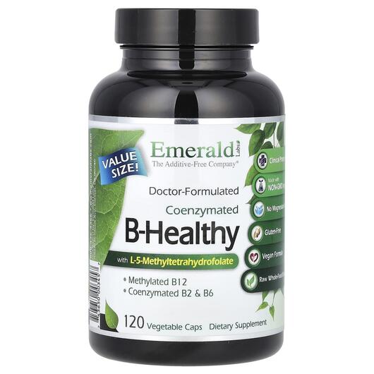 Основне фото товара Emerald, Coenzymated B-Healthy, Коензим CoQ10, 120 капсул