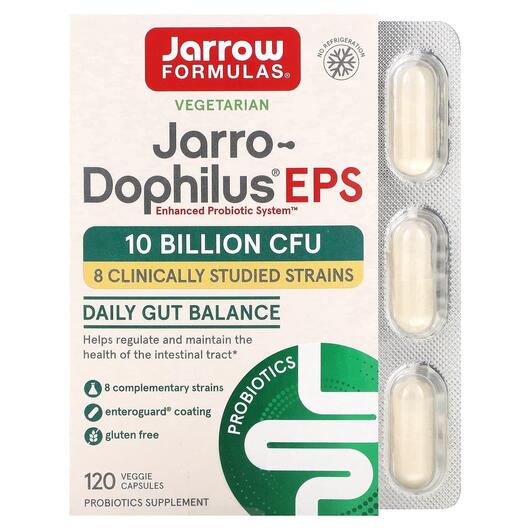 Основне фото товара Jarro Dophilus EPS, Пробіотики 5 млрд, 120 капсул