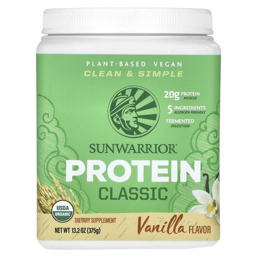 Основне фото товара Sunwarrior, Classic Protein Vanilla, Протеїн, 375 г