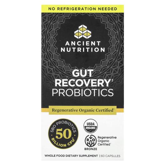 Основне фото товара Gut Recovery Probiotics, Підтримка кишківника, 60 капсул
