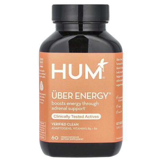 Основне фото товара HUM Nutrition, Uber Energy, Підтримка наднирників, 60 капсул