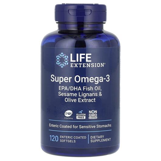 Основне фото товара Omega Foundations Super Omega-3, Риб'ячий жир Омега-3, 120 к
