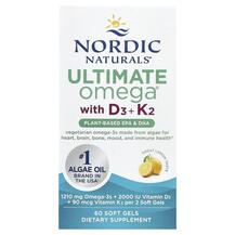 Ultimate Omega Plant-Based With D3 + K2 Lemon D3 +