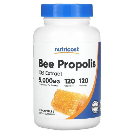Основне фото товара Nutricost, Bee Propolis 5000 mg, Прополіс, 120 капсул