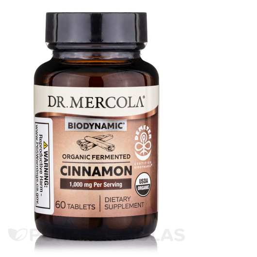 Основне фото товара Biodynamic Organic Fermented Cinnamon, Екстракт кориці, 60 таблет