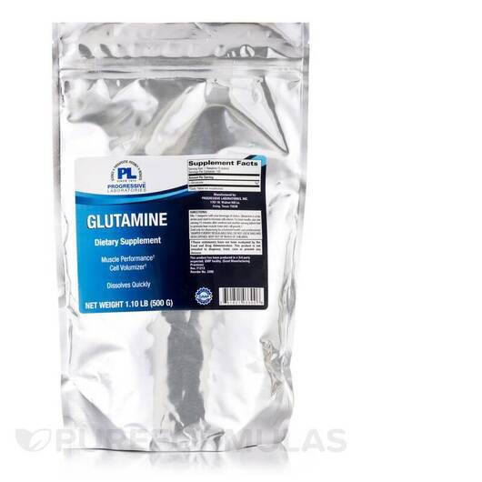 Основне фото товара Progressive Labs, Glutamine, L-Глутамін, 500 г
