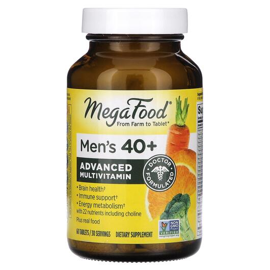 Основне фото товара MegaFood, Men's 40+ Advanced, Вітаміни для чоловіків, 60 таб