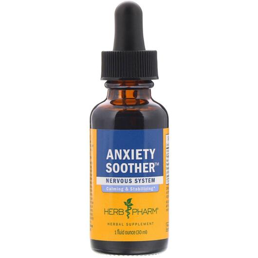 Основное фото товара Herb Pharm, Травяные добавки, Anxiety Soother, 30 мл