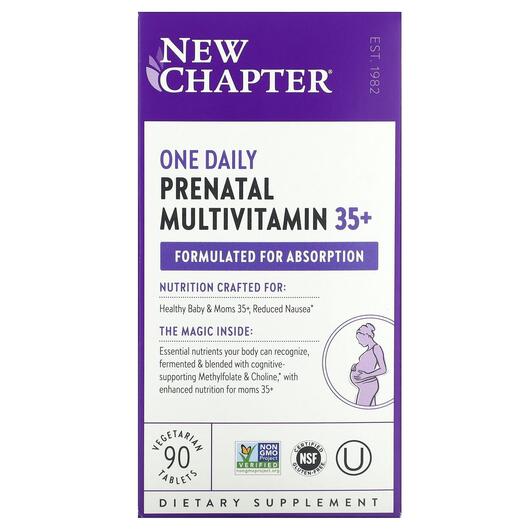 Основне фото товара One Daily Prenatal Multivitamin, Вітаміни для вагітних, 90 таблет