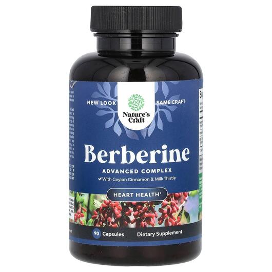 Основне фото товара Nature's Craft, Berberine, Берберин, 90 капсул