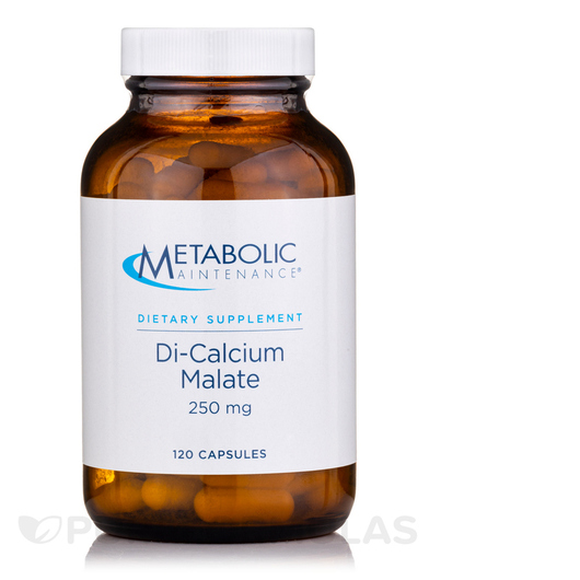 Основне фото товара Di-Calcium Malate 250 mg, Кальцій Малат, 120 капсул