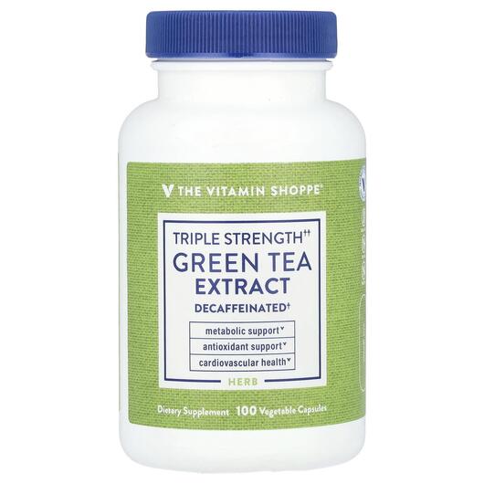 Основне фото товара Green Tea Extract Triple Strength, Екстракт Зеленого Чаю, 100 кап