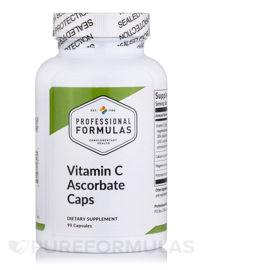 Основне фото товара Buffered Vitamin C Ascorbate, Вітамін C, 90 капсул