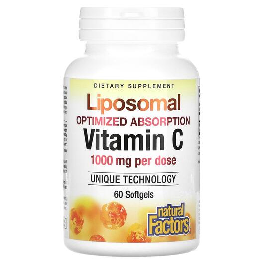 Основне фото товара Liposomal Vitamin C 500 mg, Вітамін C Ліпосомальний, 60 капсул