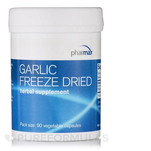 Основне фото товара Pharmax, Garlic Freeze Dried, Екстракт Часнику, 90 капсул