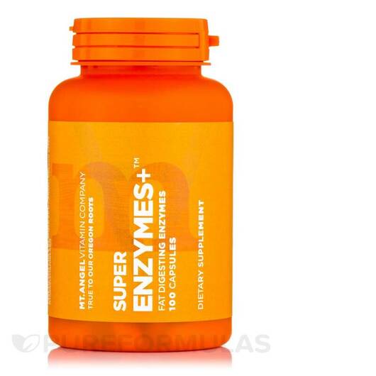 Основне фото товара Mt. Angel Vitamins, Super Enzymes +, Ферменти, 100 капсул