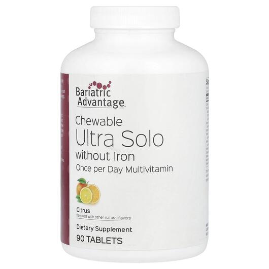 Основне фото товара Chewable Ultra Solo without Iron Citrus, Мультивітаміни, 90 табле