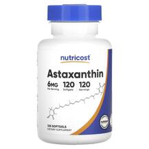 Астаксантин Astaxanthin 6 mg Nutricost 120 капсул Астаксантин Astaxanthin 6 mg Nutricost 120 капсул