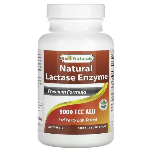 Основне фото товара Natural Lactase Enzyme 9000 FCC ALU, Фермент Лактаза, 180 таблето