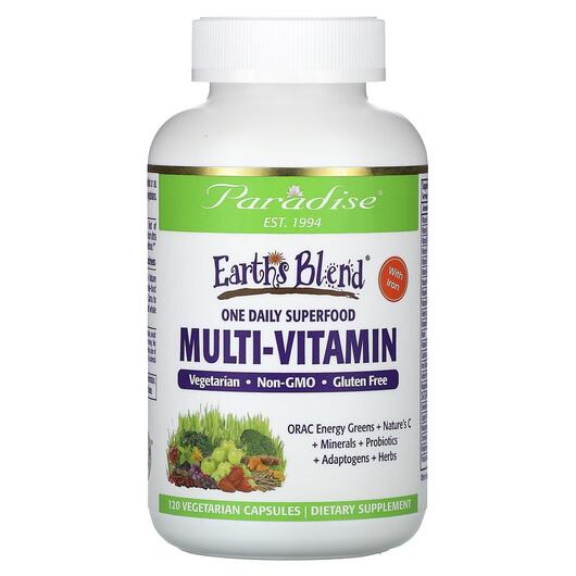 Основне фото товара Earth's Blend One Daily Superfood Multi-Vitamin, Мультивітам