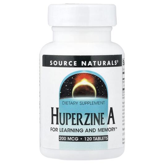 Основне фото товара Source Naturals, Huperzine A 200 mcg, Гіперзин А, 120 таблеток