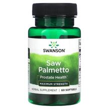 Saw Palmetto Maximum Strength Со Пальметто Swanson