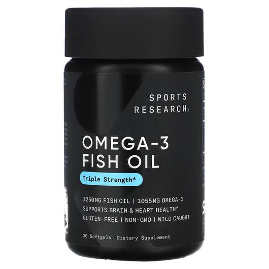 Основне фото товара Omega-3 Fish Oil, Риб'ячий жир Омега-3, 30 капсул