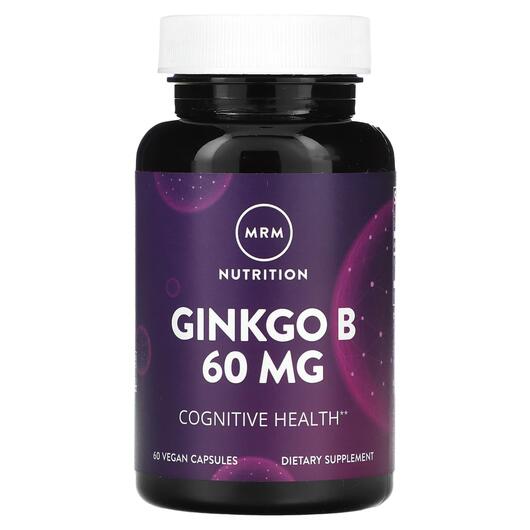 Основне фото товара MRM, Ginkgo B 60 mg, Гінкго Білоба, 60 капсул