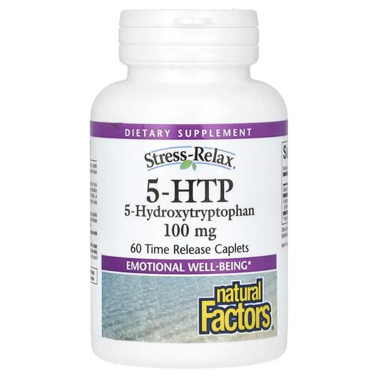 Основне фото товара Stress-Relax 5-HTP, 5-гідрокситриптофан, 60 Enteric Coated Caplet
