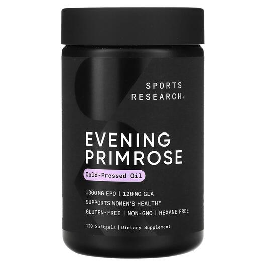 Основне фото товара Evening Primrose Oil, Олія примули вечірньої 1300 мг, 120 капсул